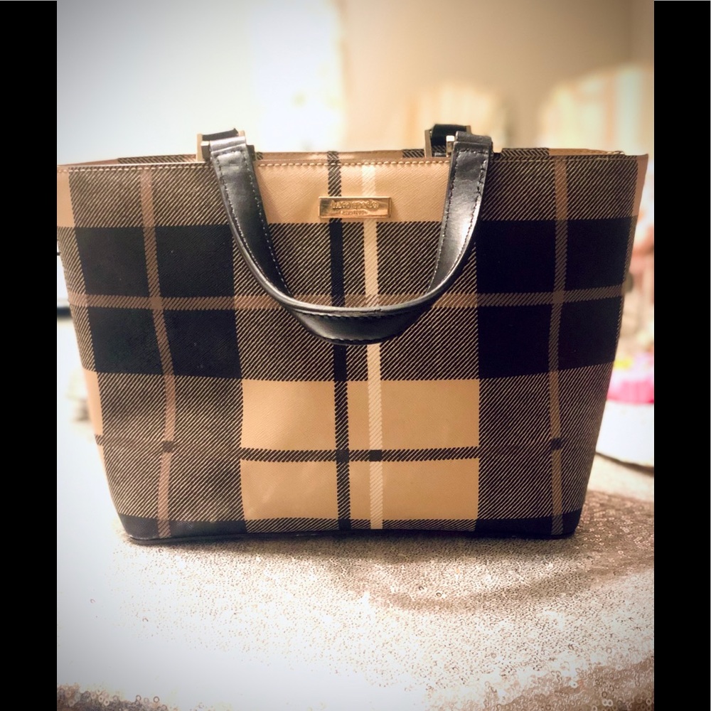 Kate Spade Plaid Tartan (Burberry style) handbag.